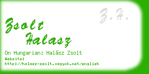 zsolt halasz business card