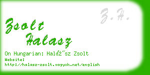 zsolt halasz business card